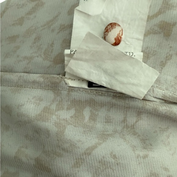 Paige Women's Brown Sayven Floral Long-Sleeve Button-Front Blouse Size Large - Picture 5 of 8